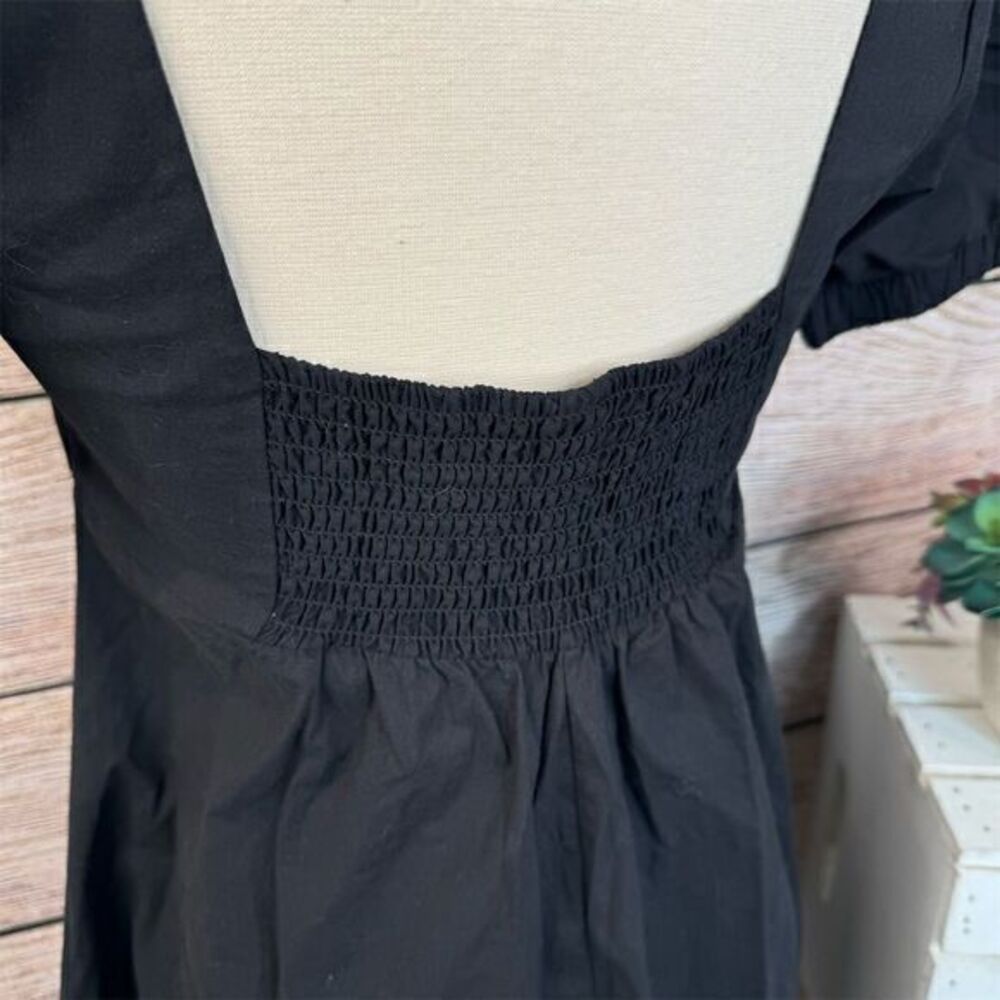 Wild Fable‎ Women's XS Black Babydoll Dress Short Sleeve A-Line - Picture 4 of 7